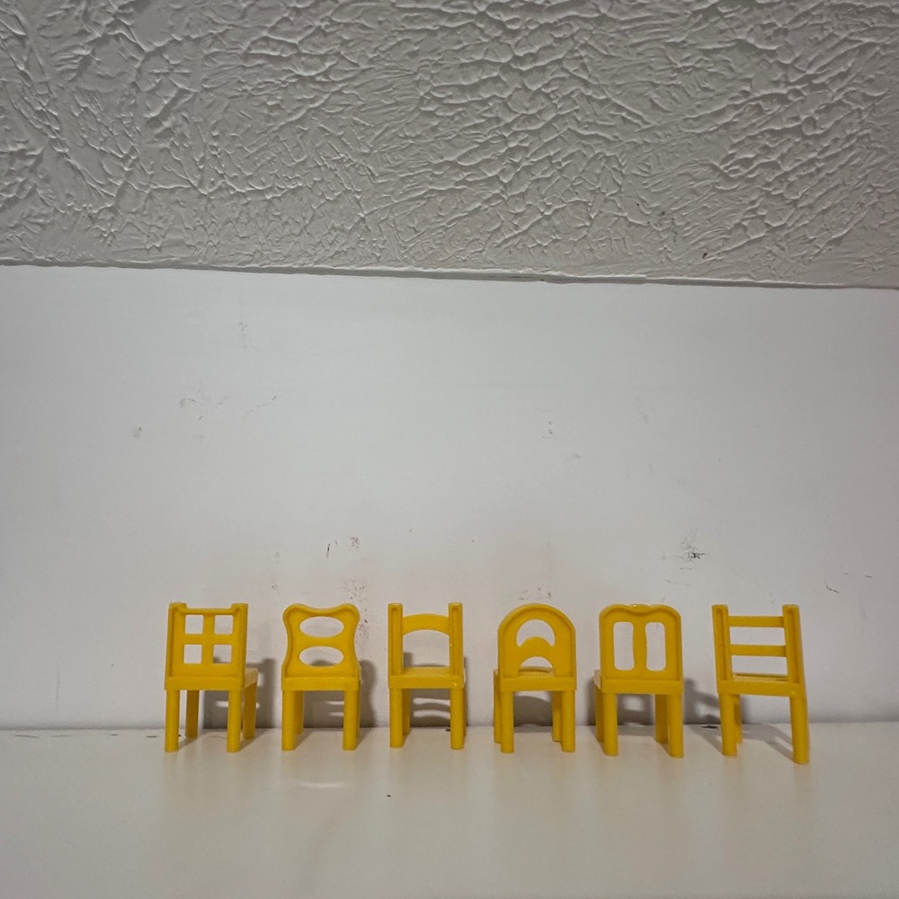 Fundex Stacking Chairs Game Replacement Chairs Lot of 17 Red Blue Yellow Parts - Picture 7 of 7